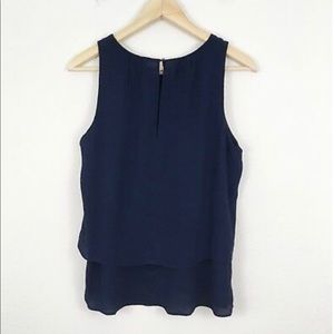 J. Crew Tiered Crepe Sleeveless Top